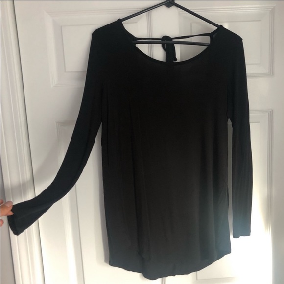 aerie Tops - NWOT Long Sleeve Low Back Shirt With Tie Back